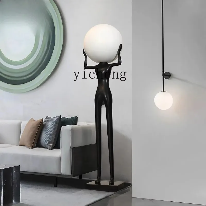 BJ-22  Sculpture Hotel Aisle Decoration Villa Living Room Sofa Light Luxury Large Floor Ornament