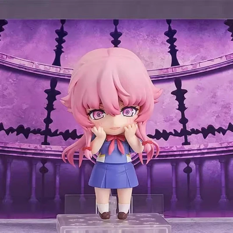 Neue Nendoroid Yuno Gasai 2316 Future Diary bewegliche Actionfiguren Anime-Modellspielzeug mit austauschbarem Gesicht Desktop-Ornament Geschenk