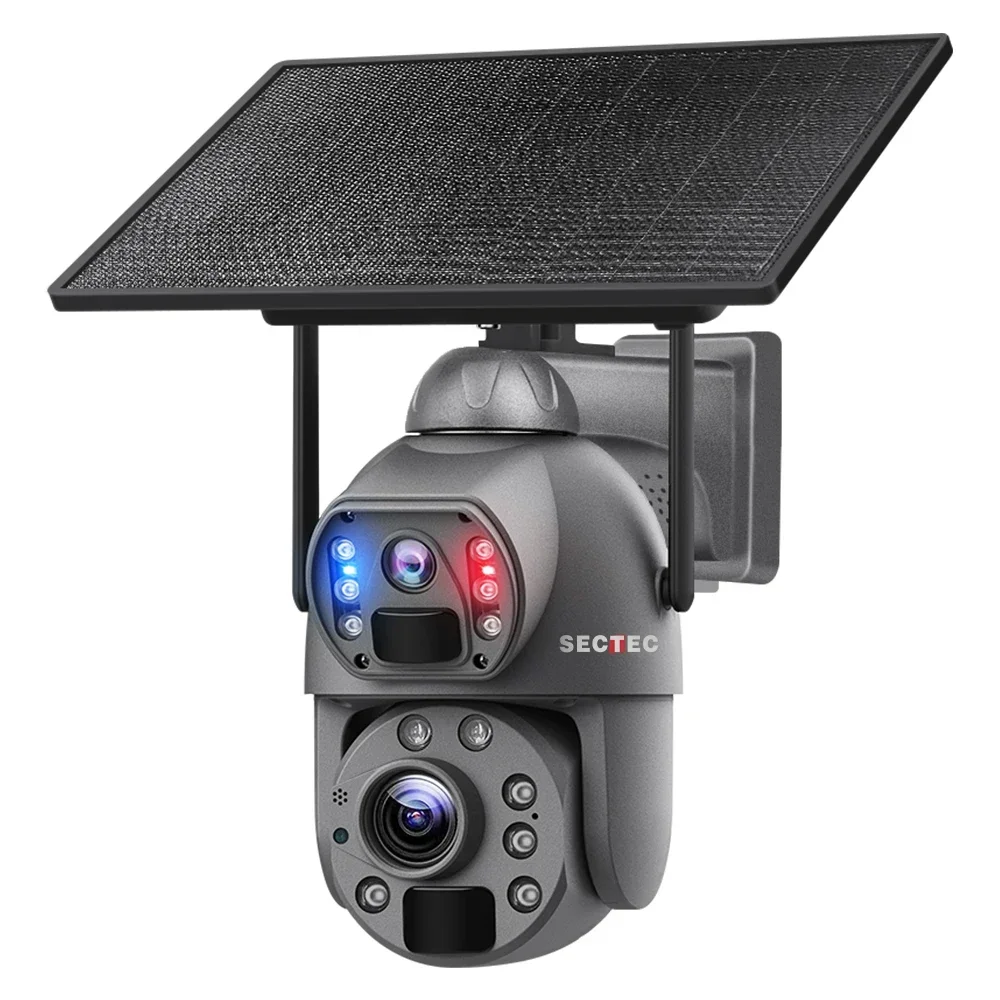 

36X Zoom 3K 6MP Dual PTZ Camera 4G GSM Metal Outdoor Solar Camera Wide Dual Pir Security 20X Optical PTZ Camera