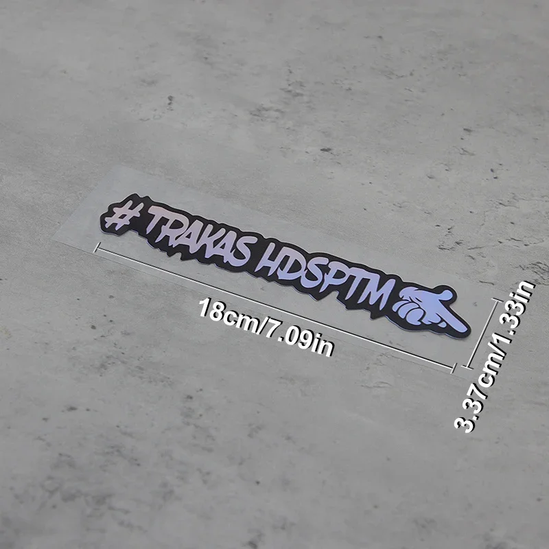 1PC Auto Motorrad " # TRAKAS HDSPTM" Aufkleberset, edgy Hand Gesture Pattern, personalisiertes Auto Moto Außenzubehör