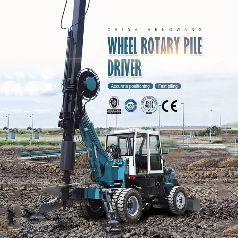 High Efficiency 35m Depth Foundation Hole Rotary Cfa Piling Drilling Rig Hydraulic Rotary Water Well Drill Rigs Machine