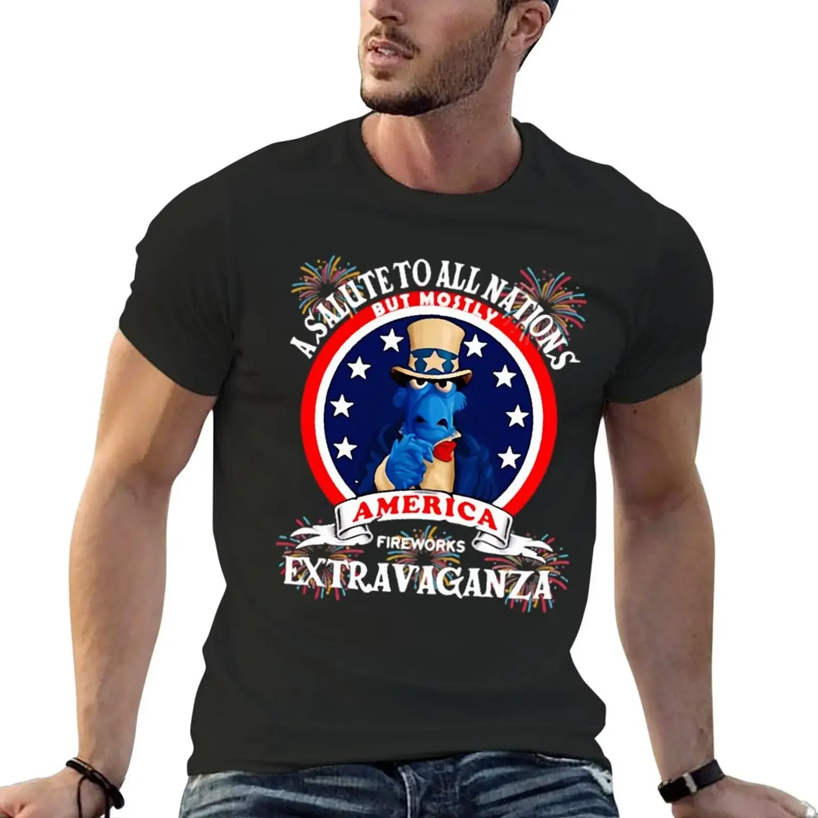 

A Salute To All Nations But Mostly America Fireworks Extravaganza T-Shirt vintage vintage t shirt men