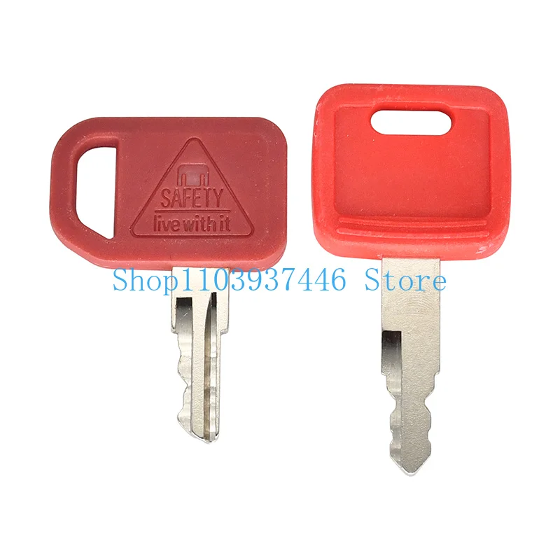 Ignition Key 2pcs H800 AT194969 KV13427 Compatible with Excavator 110 120 120C 120D 130G 135C 135D 135G 160C 160DLC