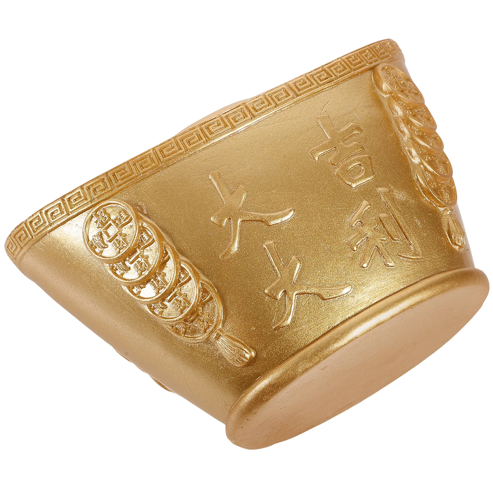 

Chinese Style Ingot Toothpick Holder Decorative Desktop Ornament Spring Festival Ingot Shape Toothpick Dispenser Home Office