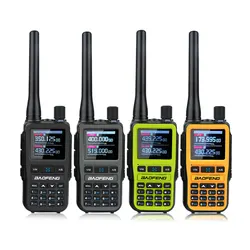 2PCS/Pack Baofeng UV-5R Mini Dual Band Dual PTT Walkie Talkie 5RMINI Air Band Rx 5W Compact  VOX FM Amateur Radio Type-C Charge