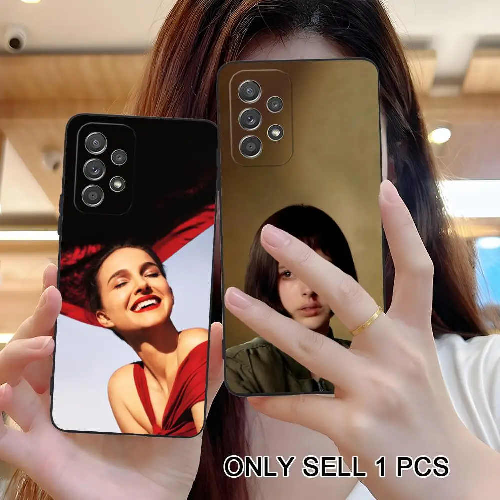 Чехол для телефона Natalie Portman для Samsung Galaxy A57 56 55 54 53 52 51 37 36 35 34 33 32 31 5G, мягкий противоударный чехол из ТПУ