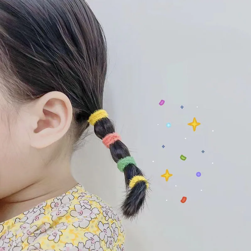 

300Piece/set Elastic Hair Bands Girls Baby Hair Accessories Child Hair Ring Head Rope Scrunchies Headwear Excluding Bottles