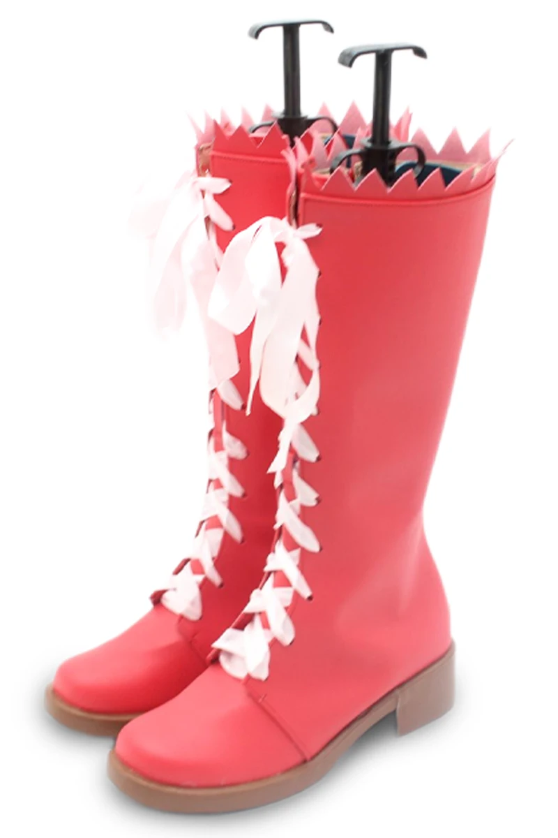 Momomiya Ichigo Cosplay Shoes Anime Tokyo Mew Mew Cosplay Red Boots Big Size Halloween Party PU Leather Shoes Custom Made