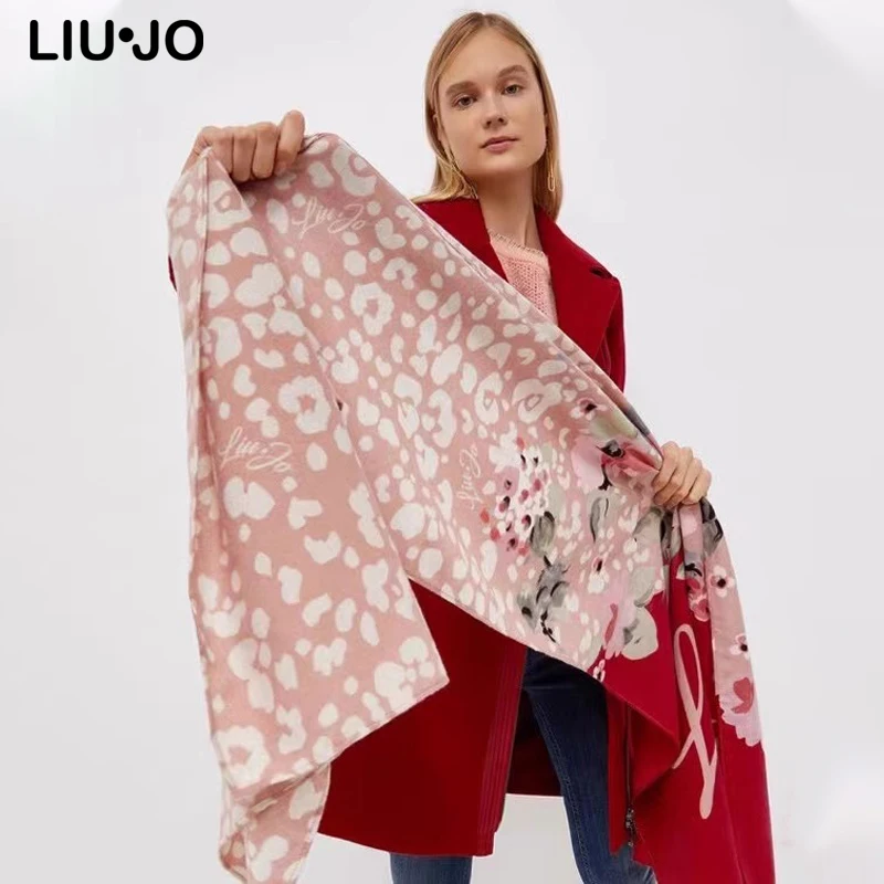 Liu jo Luxury brand Designer Original Italian Fashion Scarf spring autumn casual striped Long Letter Printed Scarves Scarf