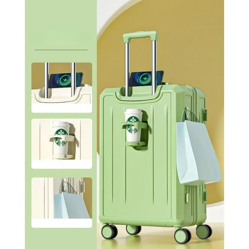 Multifunctional Luggage High-looking Trolley Case Large Capacity 24-inch Travel Lock Box 20 Inch Cabin Case Light Suitcase