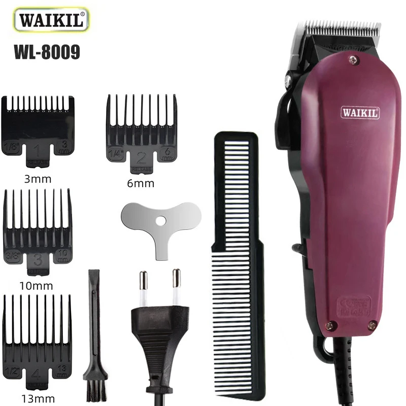 WAIKIL New Professional Men's Electric Hair clipper Plug in High Power Hair Trimmer Hair Gallery Special Barber Styling Tool