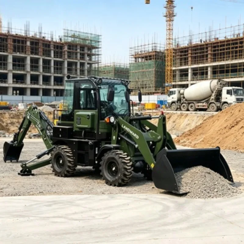 Hot High Quality Small Backhoe Excavator Loader SR388 Diesel Engine Wheel Loader with High Efficiency Motor & Gearbox-Sinoreal
