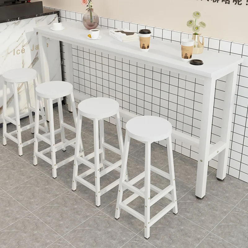 

White Stools Bar Dining Table Sets Long Party Kids Bar Counter Table Party Storage Muebles De Cocina Living Room Furniturea