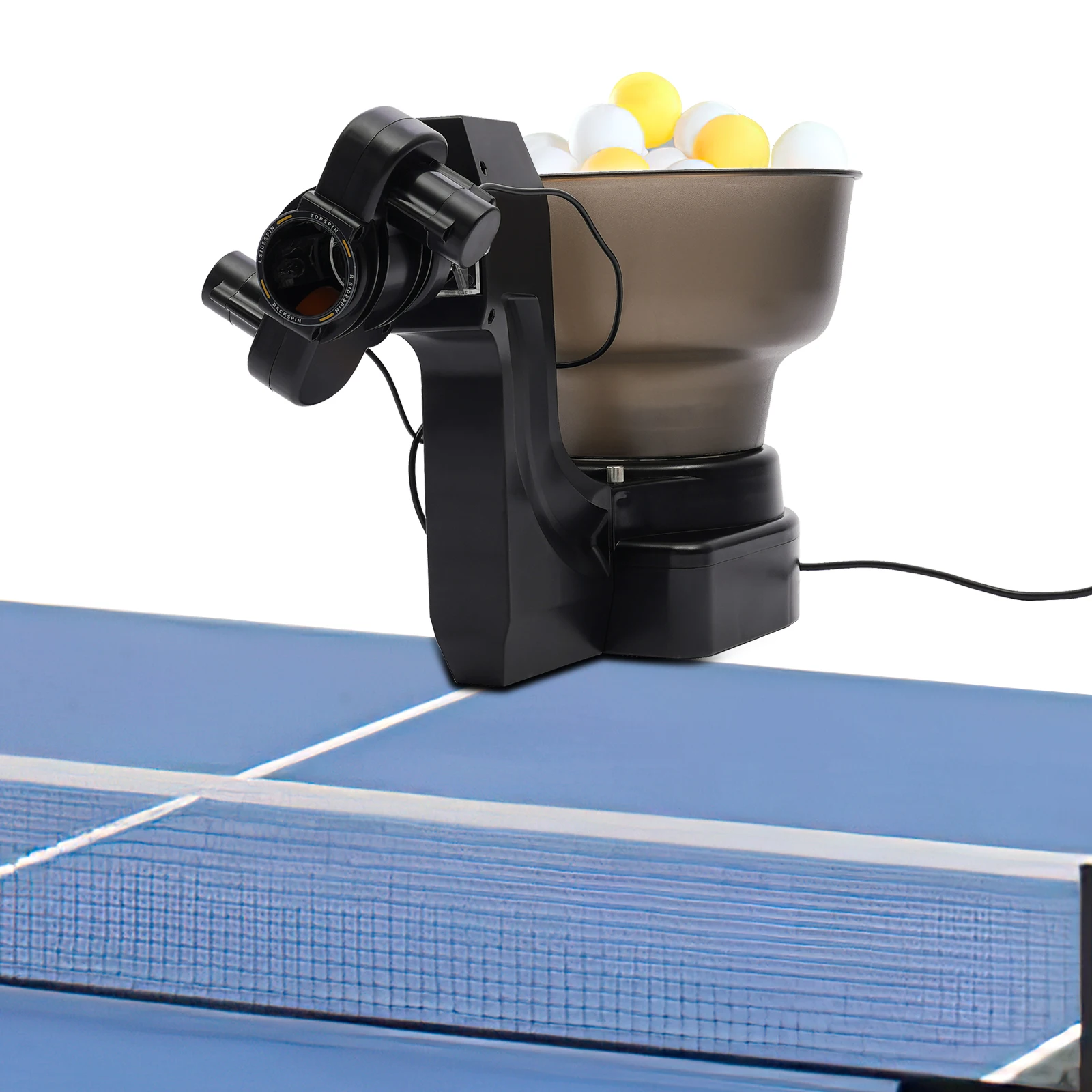 آلة كرة بينج بونج، آلة تنس الطاولة الأوتوماتيكية مع لوحة رقمية، آلة كرة أوتوماتيكية قابلة للتعديل للسرعة للممارسة #4