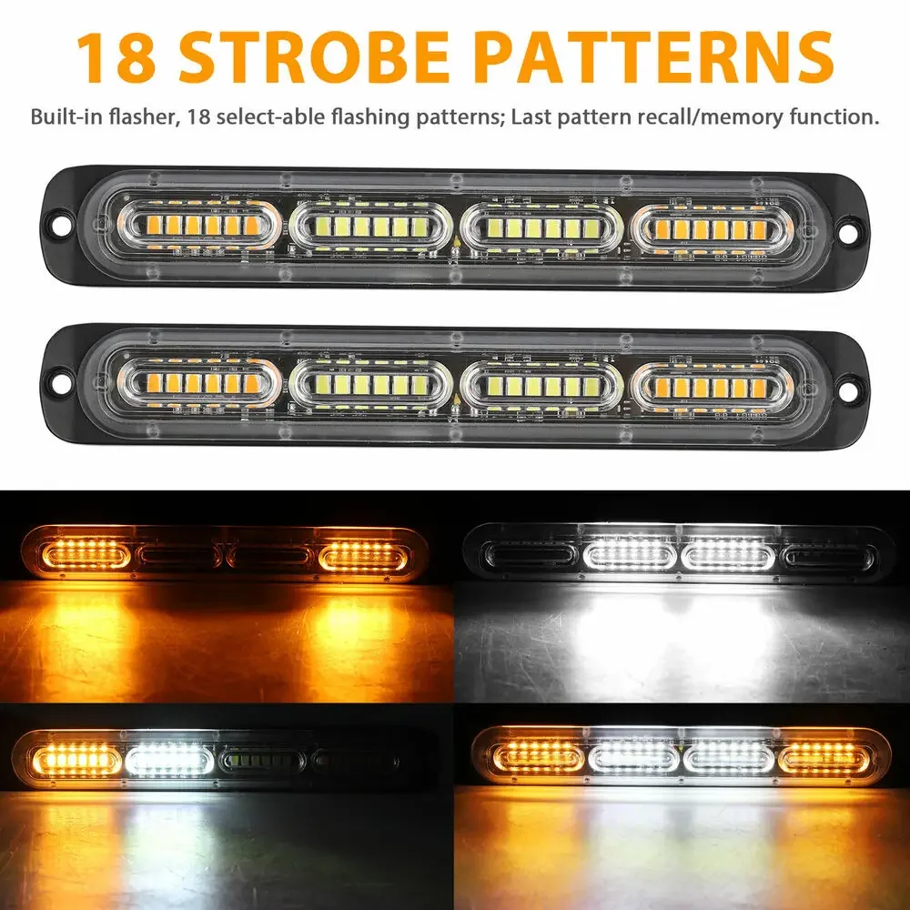 12V 24V Car COB Led Strobe Light Tow Truck Vehicle Car Fireman Police Warning Emergency Flashing Light Emergency Flash COB Led