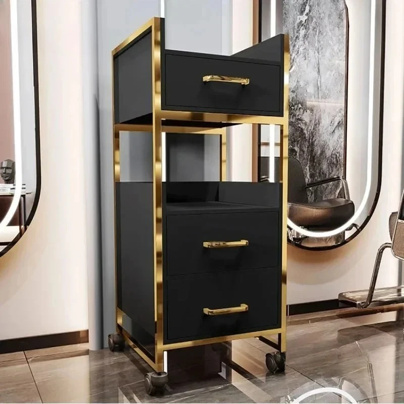 

Special Salon Trolleys Cabinet Hair Salon Commercial Furniture Barber Shop Multi-functional Storage Tool Cart with Drawer