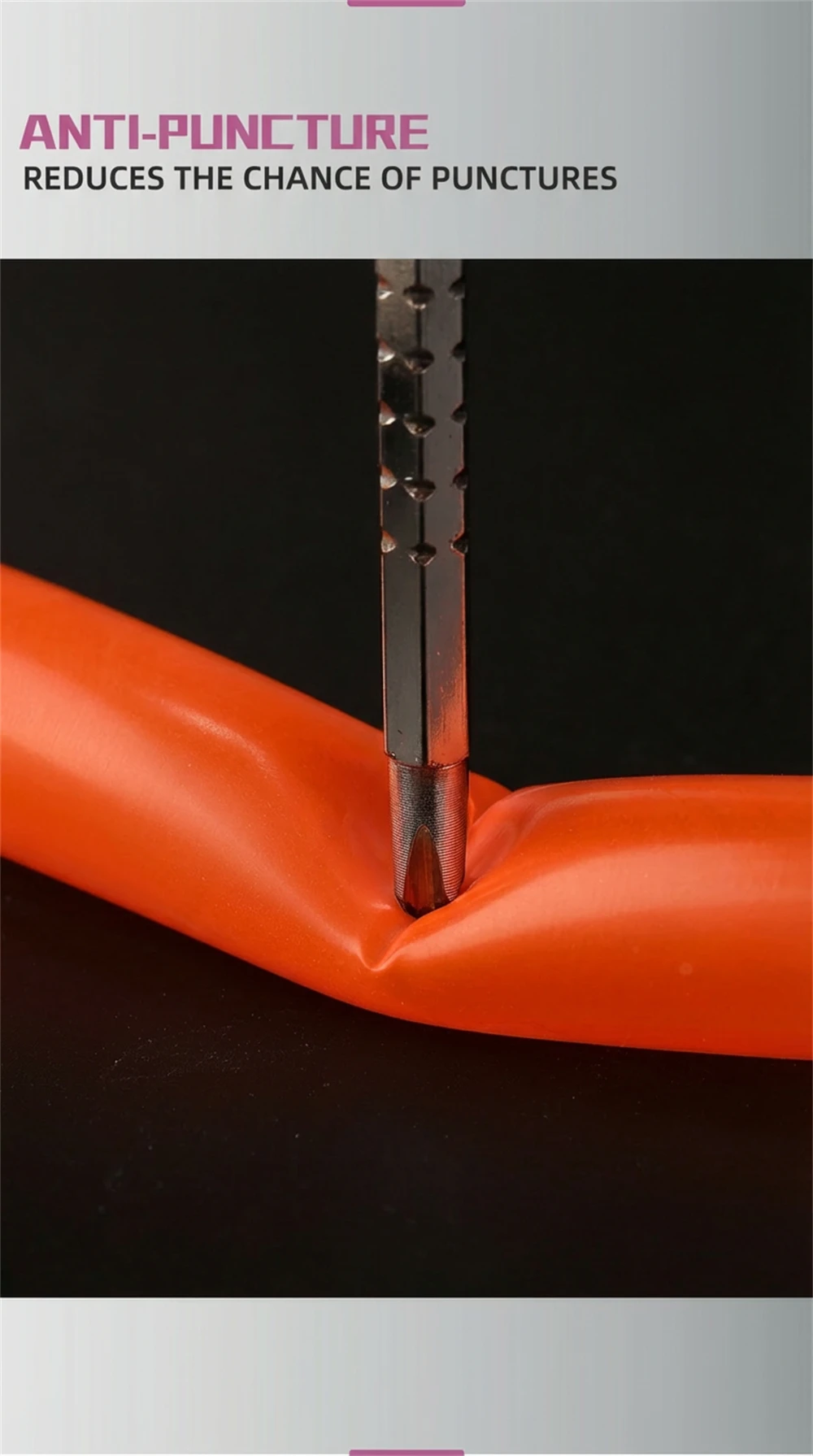 BKPTX 1 Stück/2 Stück 28g Orange Fahrrad-TPU-Schlauch 700X18 25 28 32 Rennrad-TPU-Reifen 65mm Länge mit französischem Ventil – Detail 6
