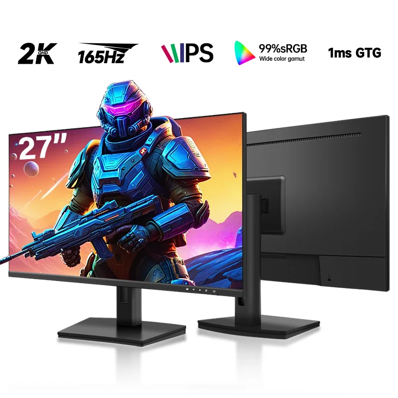 حار بيع 27 بوصة 170 هرتز 2560x1440 2K HDR IPS شاشة الكمبيوتر QHD كامل HD 16:9 300cd/ ㎡   سطوع الكمبيوتر المكتبي للألعاب DP