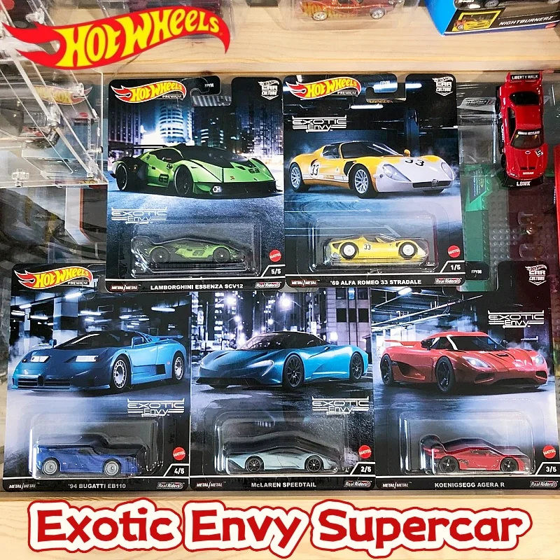New Hot Wheels Fpy86m Pressofuso In Lega Esotica Envy Supercar Set Scala 1/64 Da Collezione Koenigsegg Modello di Auto Giocattoli Per I Ragazzi Regali