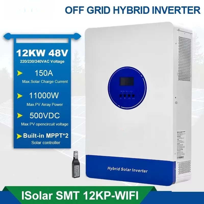 EASUN ISolar SMT 12KW Off Grid Hybrid Solar Inverter Support Parallel Function Work Without Battery With WiFi