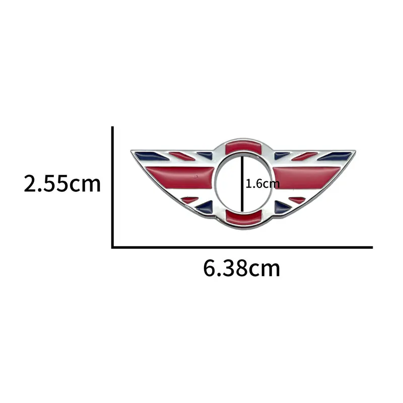 1PCS Car Decor Auto Door Pin Lock Wing Emblem Sticker For Mini Cooper S One R50 R55 R53 R56 R60 R58 F55 F56 Countryman Clubman