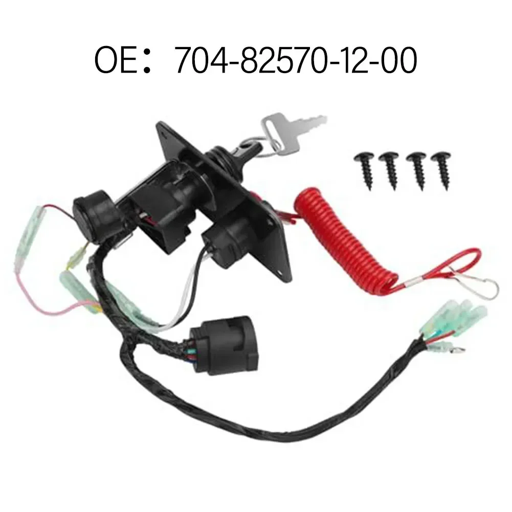 

Black OEM Part Number 704-82570-12-00 1pcs Single Key Switch Panel For Single Vertical Control Yacht Replacement Car Accessories