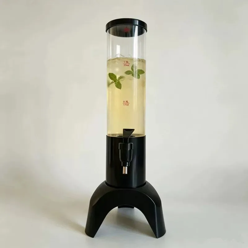 Commercial 3L Beverage Tower, Creative Beer & Juice Dispenser, Shatter-resistant Drink Column for Bar