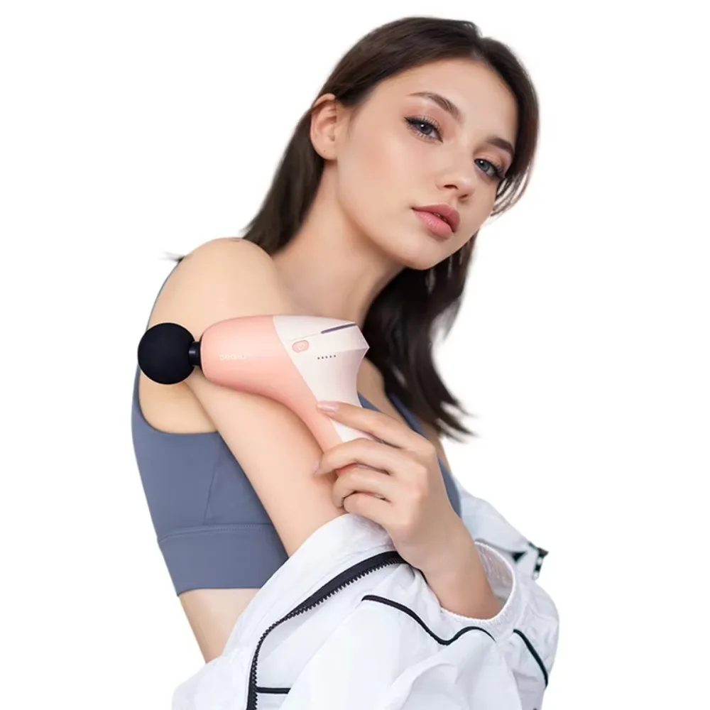 Mini Muscle 4-Head Rechargeable Massage Gun High Quality Professional Deep Tissue Body Facial Massager