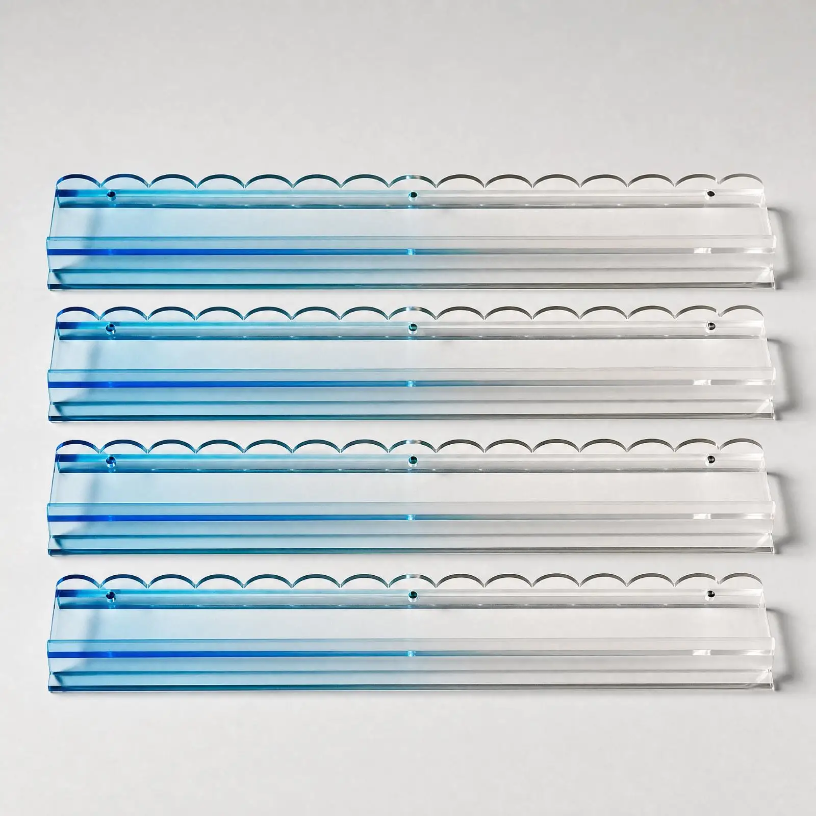 Acrylic Mahjong Pusher Holder with Shell Surface for 50mm Tiles Table Game Accessory Organizer