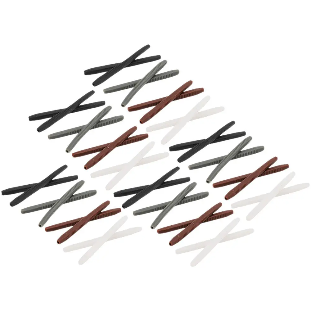 

20 пар силиконовых фиксаторов для очков, противоскользящие держатели для очков для близорукости, бега, плавания, гимнастики, занятий спортом на открытом воздухе, повседневного использования