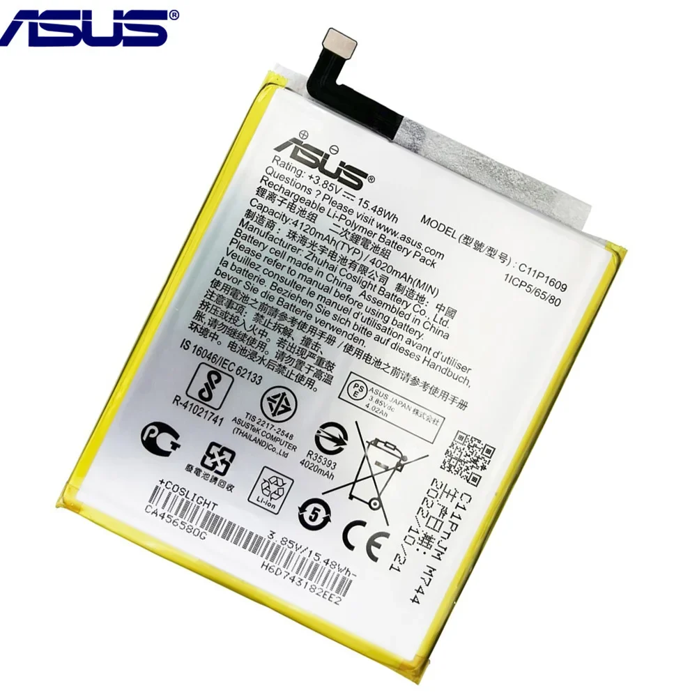 Batteria originale ASUS ad alta capacità C11P1609 per ASUS Zenfone 3 max 5.5 \