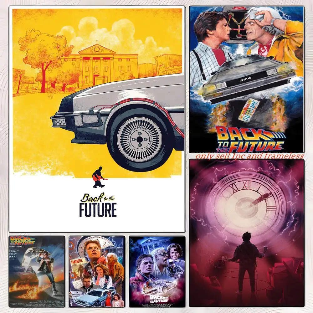 Comedy Movies Back to the Future-A Poster Self-adhesive Painting with prints Home bedroom living room decoration