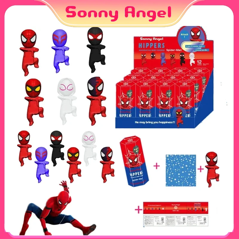 Sonny Angel Spider-Man Anime Character Decoration Toy Mini Anime Character Mobile Phone Decoration Christmas Birthday Gift