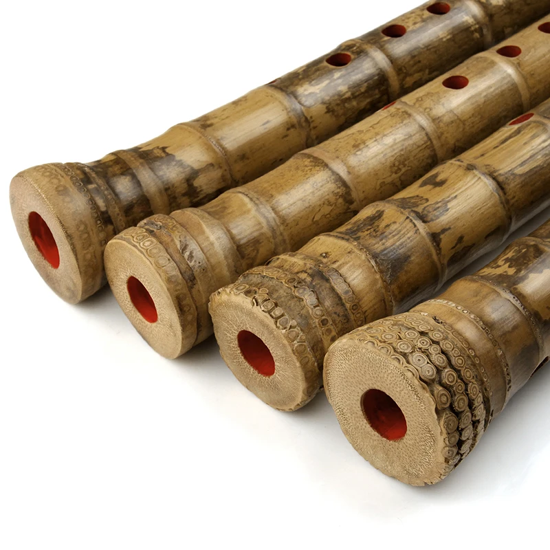 Right Handed Vertical Bamboo Flute Key G Brown Musical Instruments Traditional Chinese Handmade Woodwind Instrument Xiao