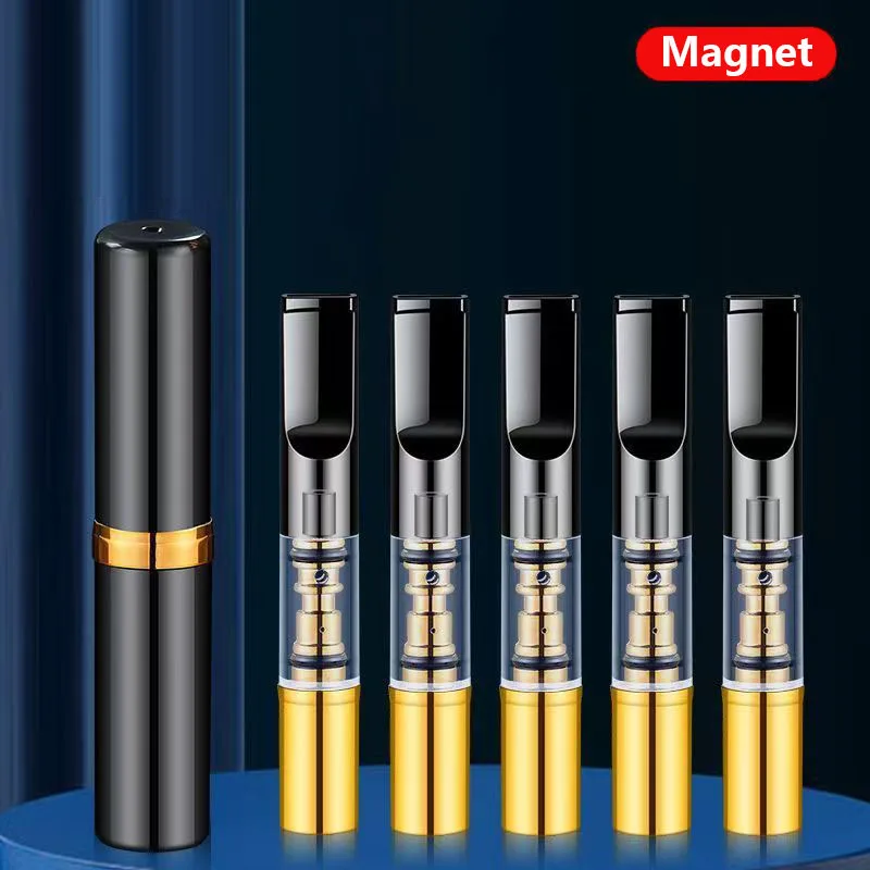 New Washable Dual Core Cigarette Purifierl Reusable Filter System with Replaceable Cartridges,Universal Mouthpiece,For Men Only