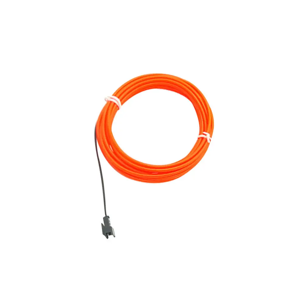 2M El Wire Rope Light Strip Cable for Car Decoration Party Halloween Christmas Camping Burning Man DIY Eye Catching 360 Degree