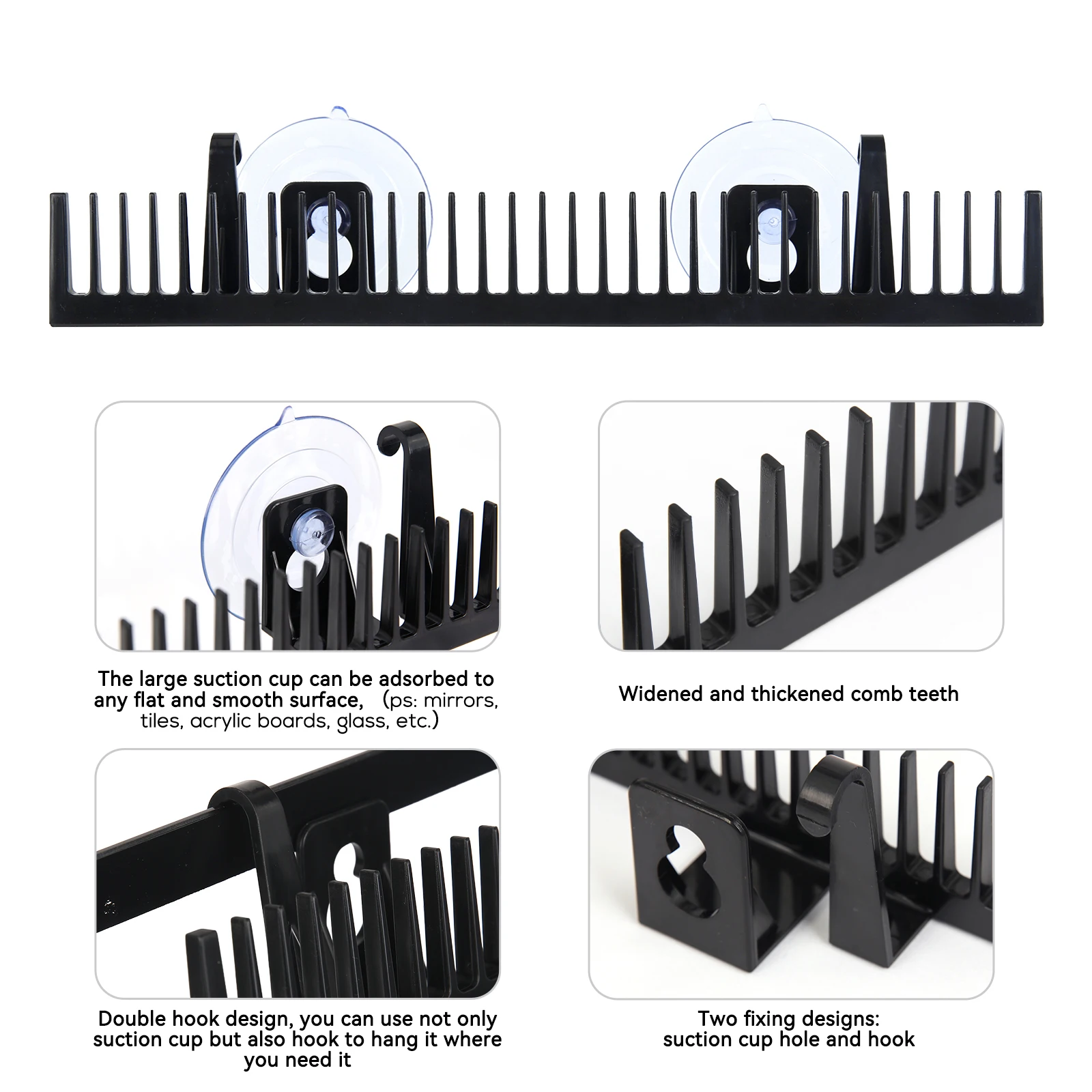 1 حزمة حامل الشعر التمديد لتصفيف شفط الكؤوس البلاستيك عرض الشعر شماعات أدوات رف الشعر تقف للغسيل/التصفيف #4