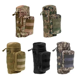 Tactical Molle Water Bottle Bag Portable Lantern Pouch Holder Military Hanging Bottle Pouch for Outdoor Camping Hiking Fishing