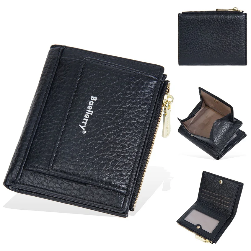 Business Retro Short Wallet Thin Purse Man Day Clutch Bag Coin Pocket Money Summer Slim Wallets Coin Purse Business Card Holder
