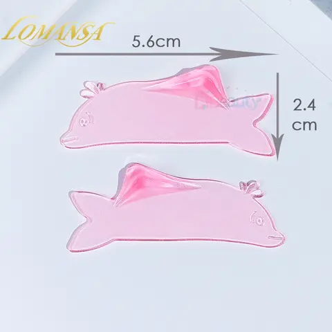 Lomansa 한국 돌고래 모양 재사용 가능한 실리콘 속눈썹 파마 속눈썹 막대 방패 속눈썹 연화 패드 속눈썹 경기자 메이크업 도구