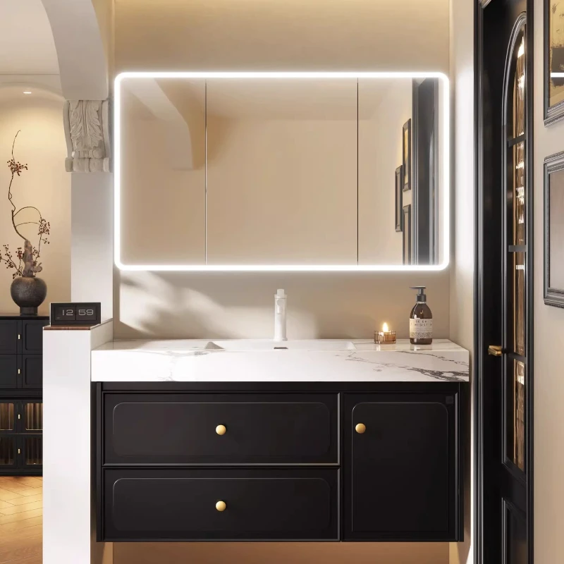 French-style Bathroom Cabinets Seamless-joined Ceramic Bathroom Cabinets Basin Surface Home Furniture In Particolare ZY40YSG