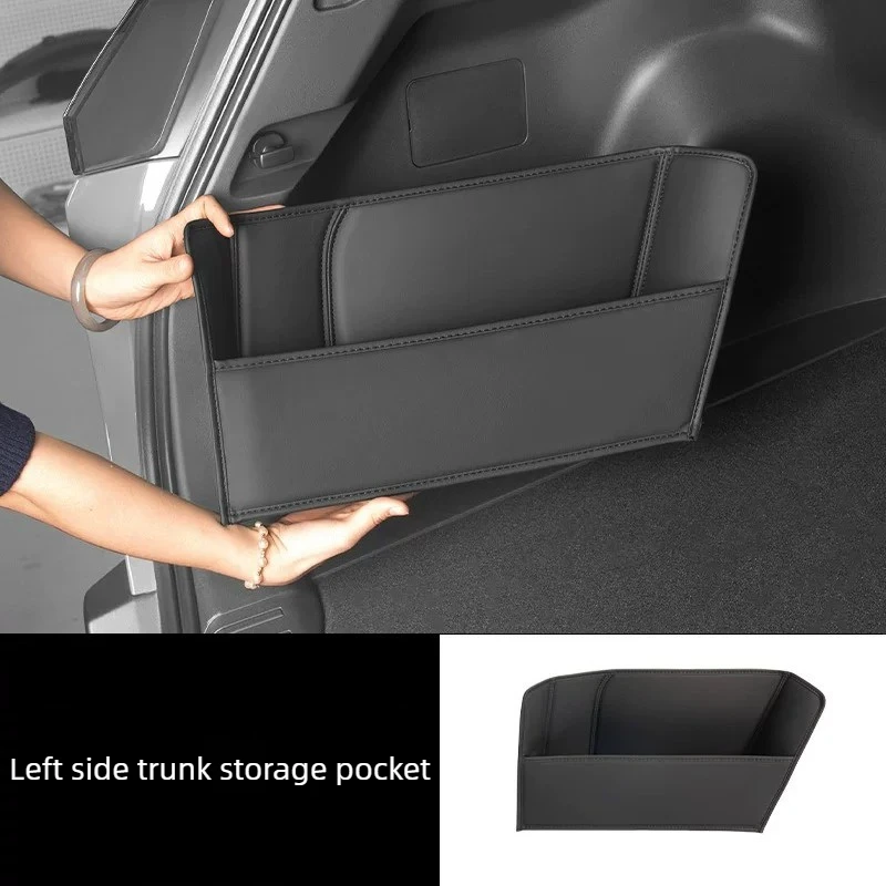 Trunk Baffle Tailbox Side Storage Box Trunk Side Storage Divider For Toyota RAV4/Wildlander 2026 Trunk Storage Pocket Supplies