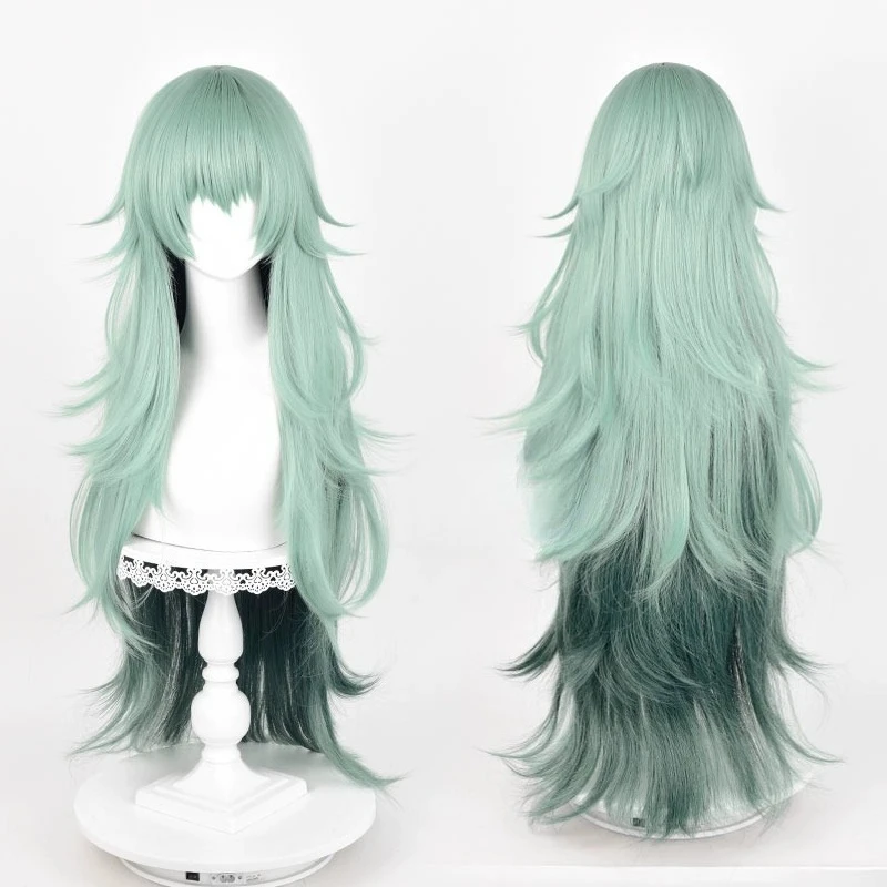 High Quality Eto Yoshimura Cosplay Wig 95cm Long Green Gradient Wigs Heat Resistant Synthetic Hair for Halloween Con Party