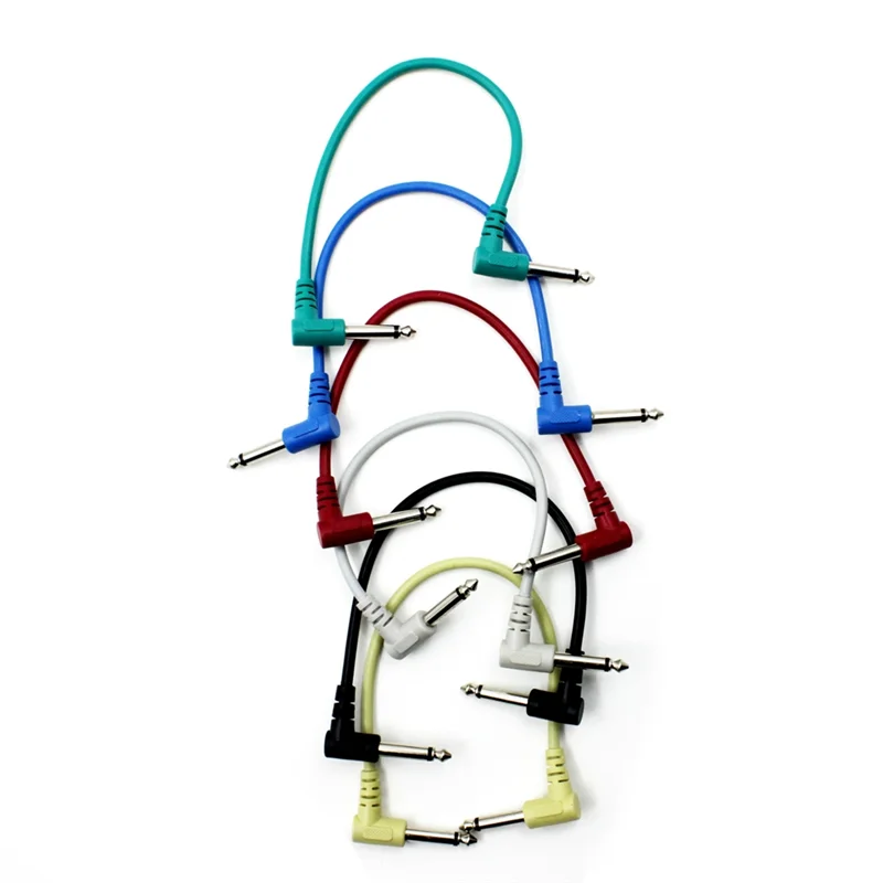 A79E-6 Uds. Línea de conexión de Color efector Cables de parche de guitarra Cables de Pedal de efecto de guitarra para pedales de guitarra