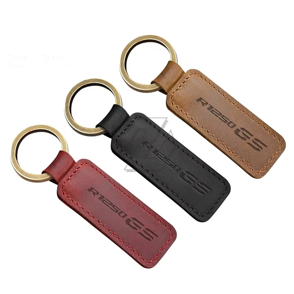 

Models Motorcycle Keychain Cowhide Key Ring For BMW R1250GS R1250 ADV Rally