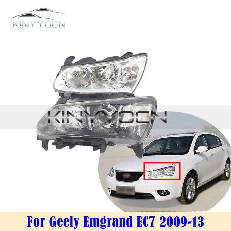 Front bumper head light lamp For Geely Emgrand 7 EC7 2009 10 11 12 2013 head lamp light headlamp Front light White Black