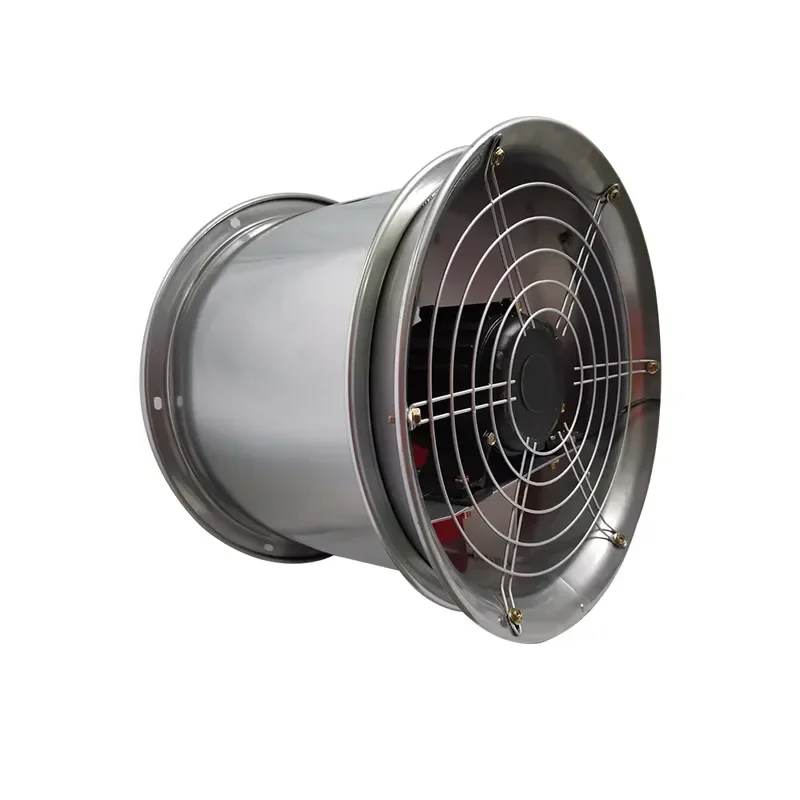 24 Inch Industrial AC Duct Fan High Speed Copper Motor for Kitchen Workshop Factory Barbecue Smoke Exhaust Ventilation System