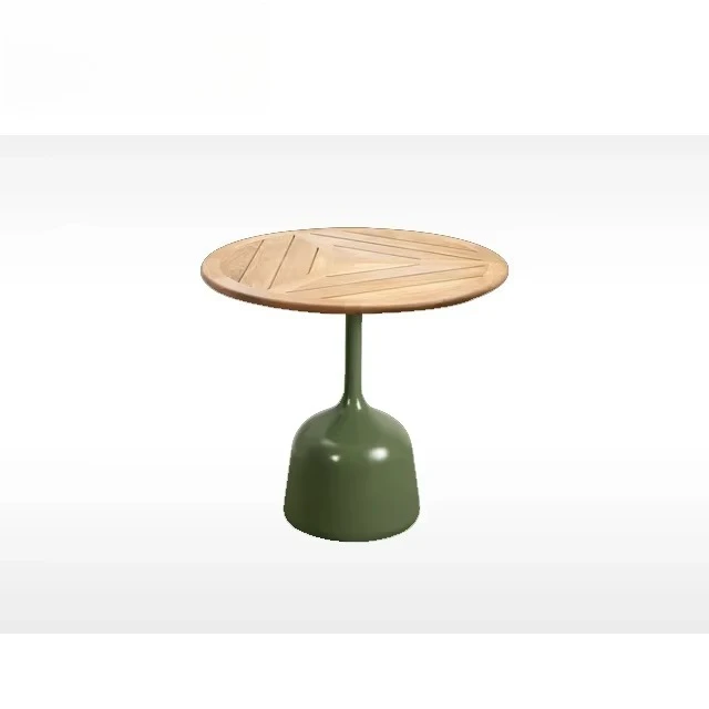 Hot-sale  Contemporary Design Living Room Furniture Outdoor Coffee Table Aluminum Frame Metal Top UV-resistant Frostproof