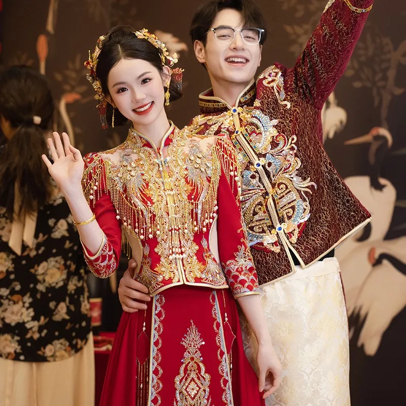 

Новое платье дракона и феникса в китайском стиле.