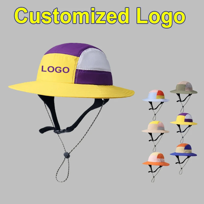 Custom Logo Color Matching Quick-drying Surf Hat Women's 2025 New Outdoor Mountaineering Men Sun Bucket Hat
